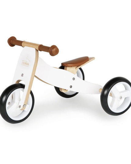 Mini driewieler 'Charlie', wit/naturel