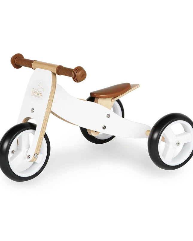 Mini driewieler 'Charlie', wit/naturel