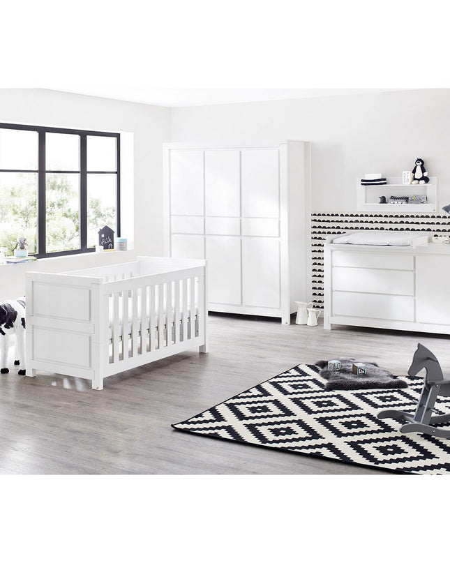 Startset 'Milk' extra breed groot3 delen: ledikant, extra brede commode, grote kledingkast
