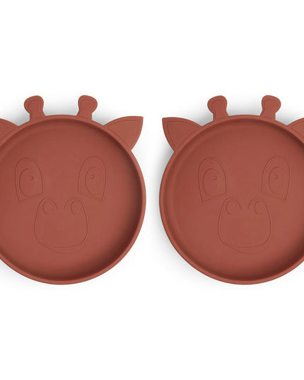 Akila siliconen bord 2-pack  Giraf