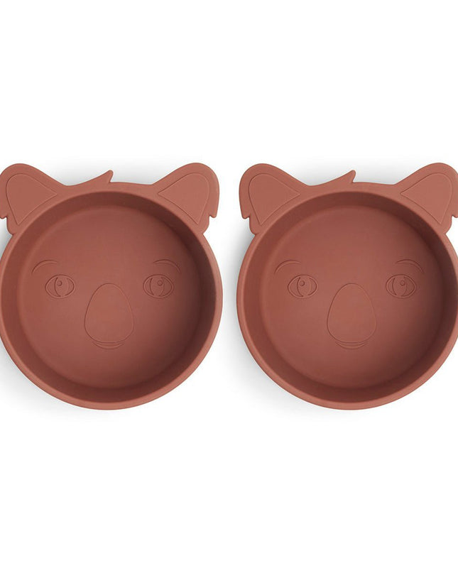 Alex siliconen diep bord 2-pack Koala