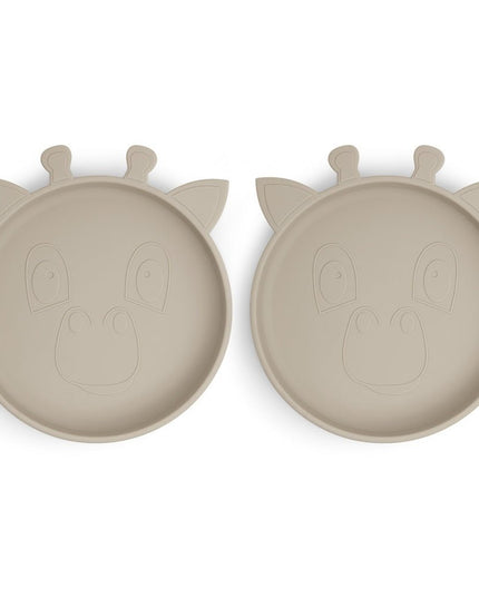 Akila siliconen bord 2-pack  Giraf
