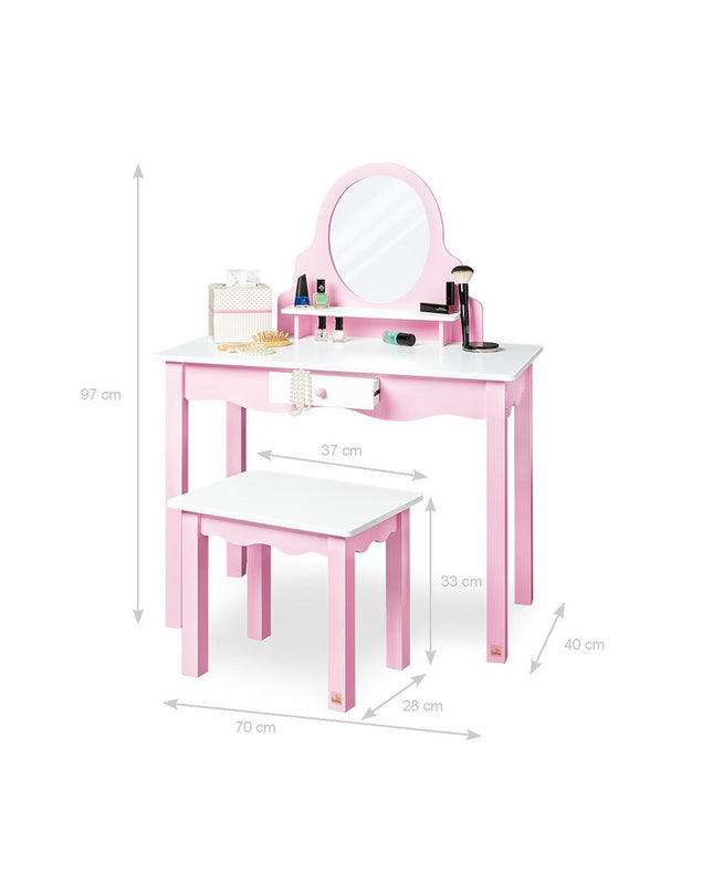 Kinderkaptafel 'Jasmin', incl. stoel
