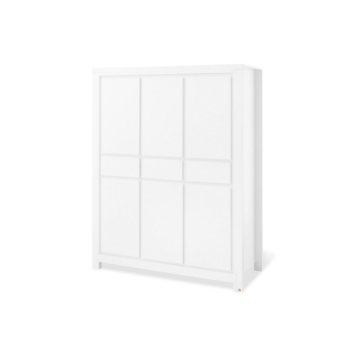 Startset 'Milk' extra breed groot, incl. wandplank4 delen: ledikant, extra brede commode, grote kledingkast, wandplank