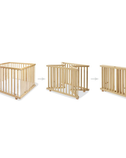Babybox 'Lexus' groot, opvouwbaar, blank gelakt
