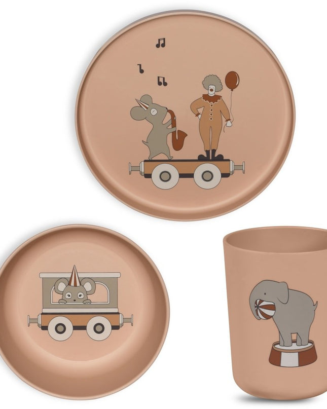 Milas bioplastic (PLA) dinerset 3-pack
