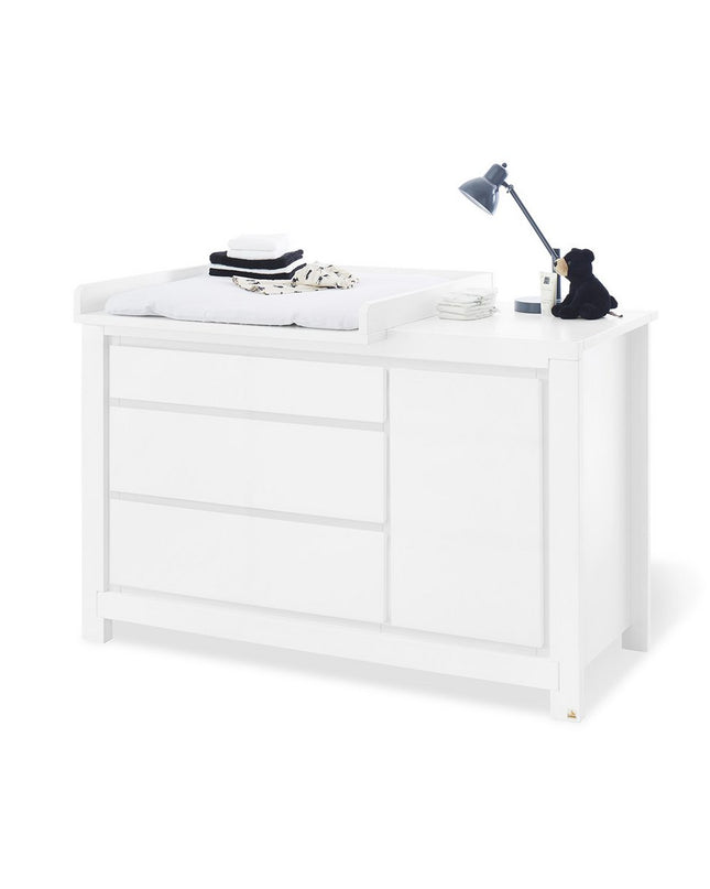 Startset 'Milk' extra breed groot3 delen: ledikant, extra brede commode, grote kledingkast