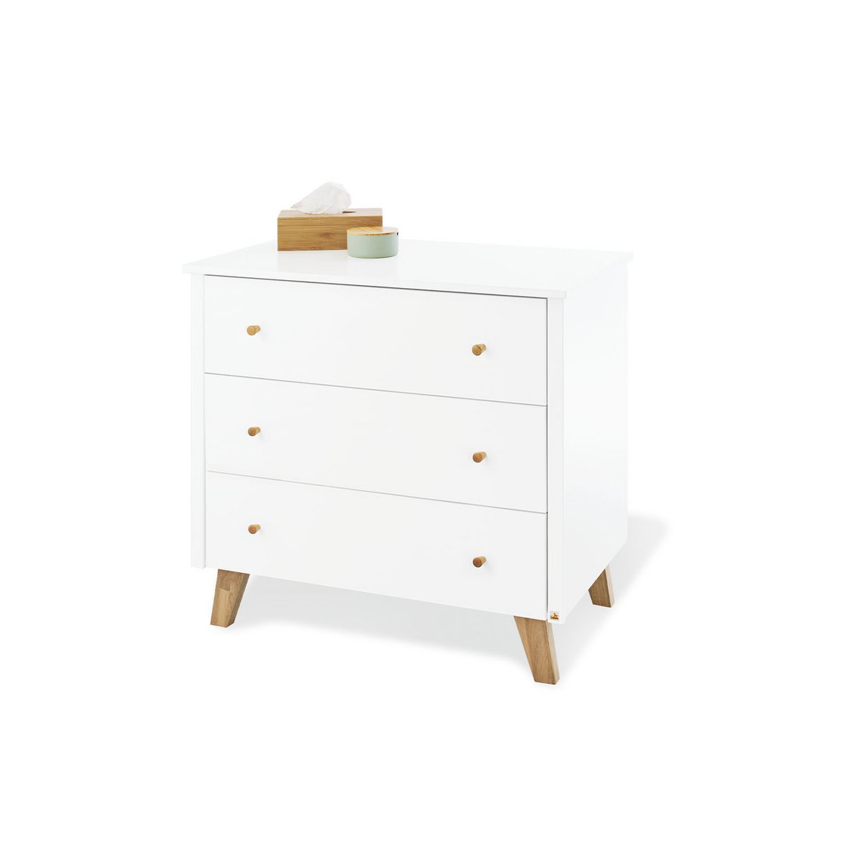 Startset 'Hilda & Pan' breed groot, wit, incl. wandplank4 delen: huisbed, brede commode, grote kledingkast, wandplank