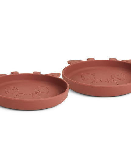 Akila siliconen bord 2-pack  Giraf