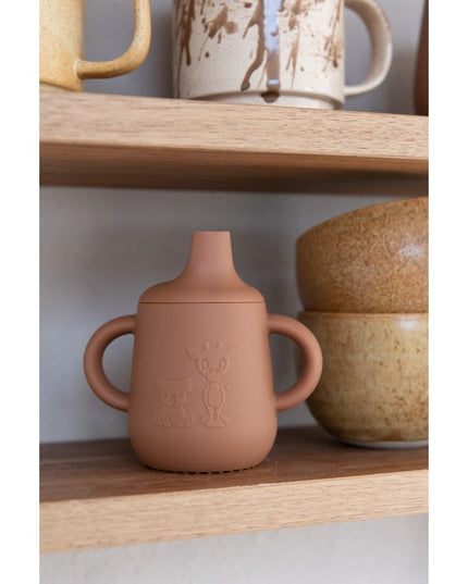 Aiko siliconen drinkbeker met drinkdeksel 140ml