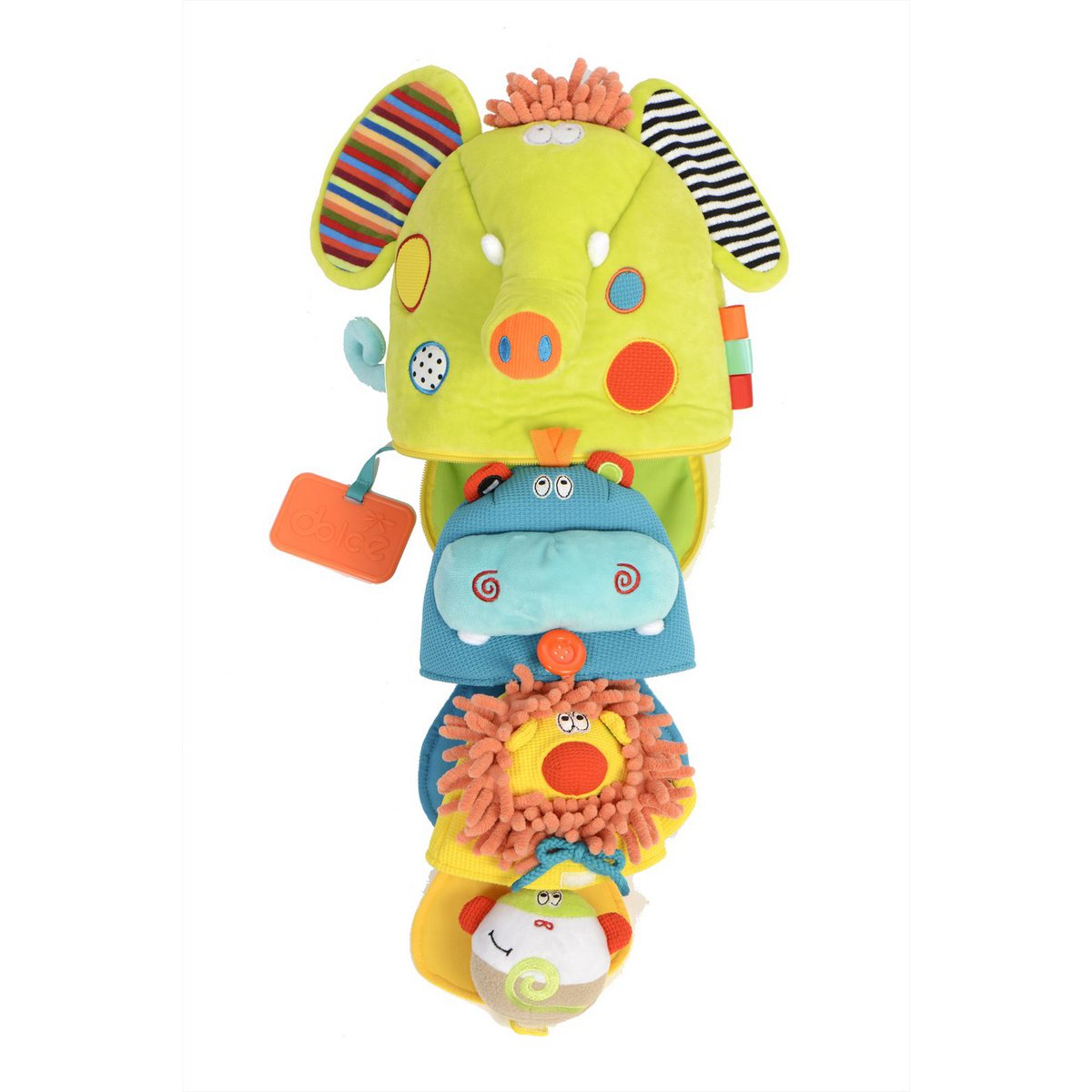 Dolce Toys speelgoed Classic activiteitenknuffels 4 in 1 - Safari avontuur