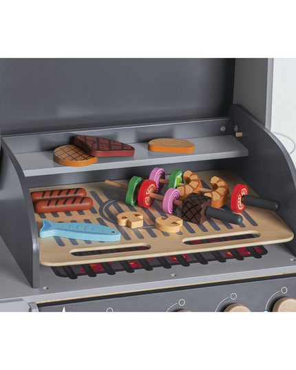 Kinderbarbecue 'Jeff' hout keukenspeelgoed