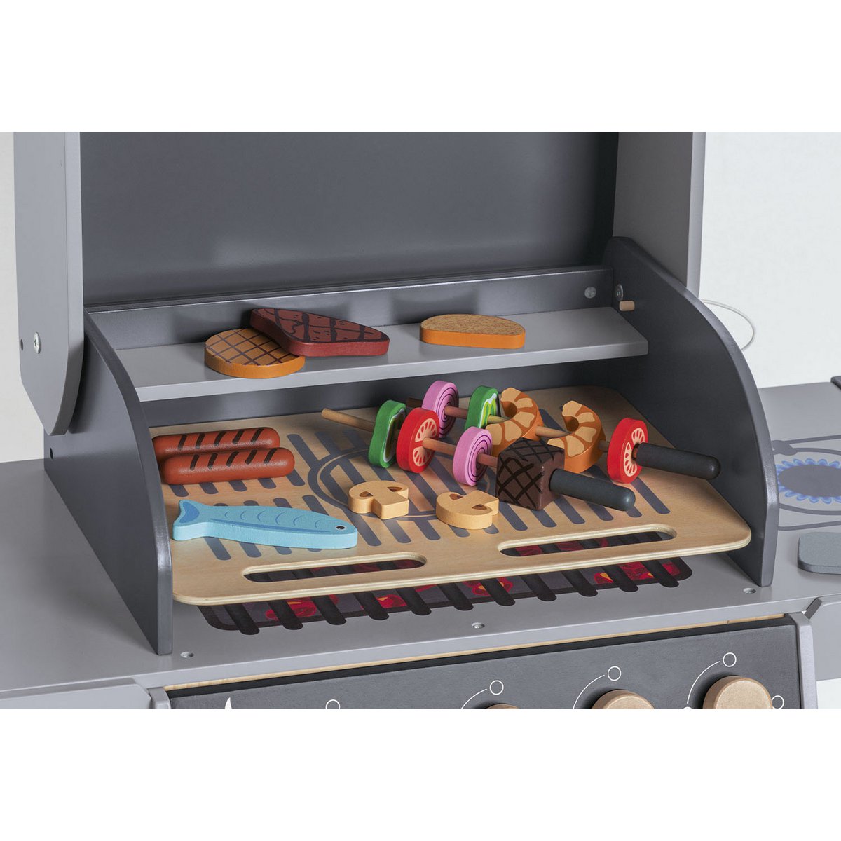 Kinderbarbecue 'Jeff' hout