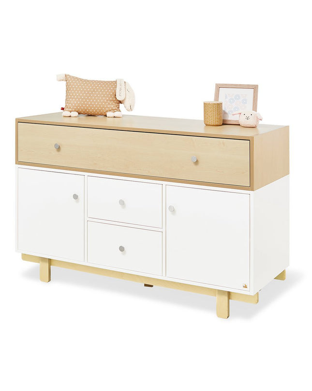 Startset 'Boks' extra breed
2 delen: ledikant, extra brede commode