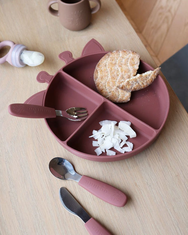 Orla siliconen verdeelbord Giraffe