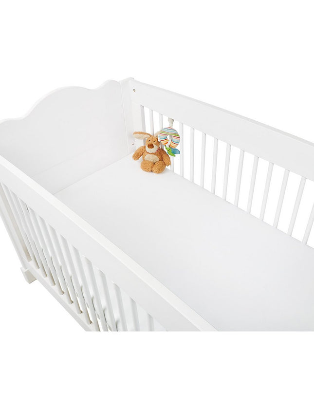 Hoeslaken voor ledikantbed in twinpack, jersey, wit