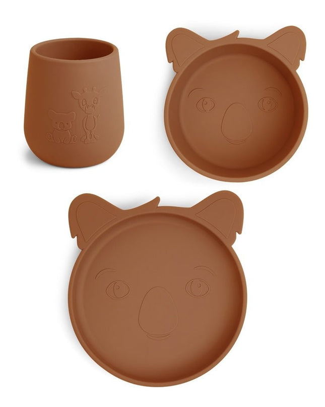 Judi siliconen dinerset 3-pack Koala