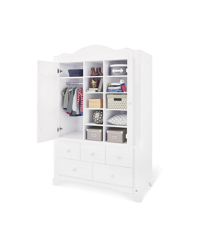 Startset 'Pino' extra breed groot3 delen: ledikant, extra brede commode, grote kledingkast