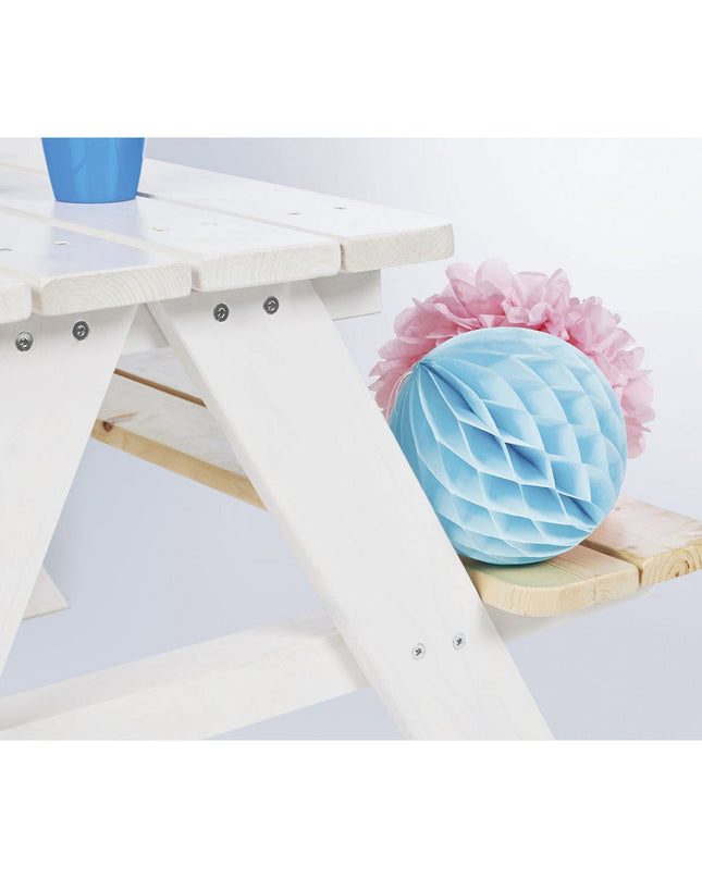 Kinderpicknickbank 'Nicki für 4', wit