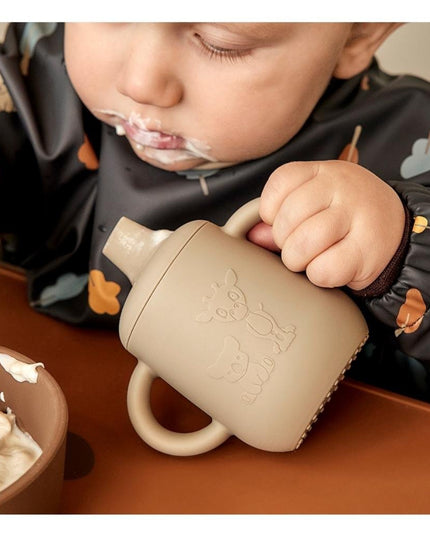 Aiko siliconen drinkbeker met drinkdeksel 140ml