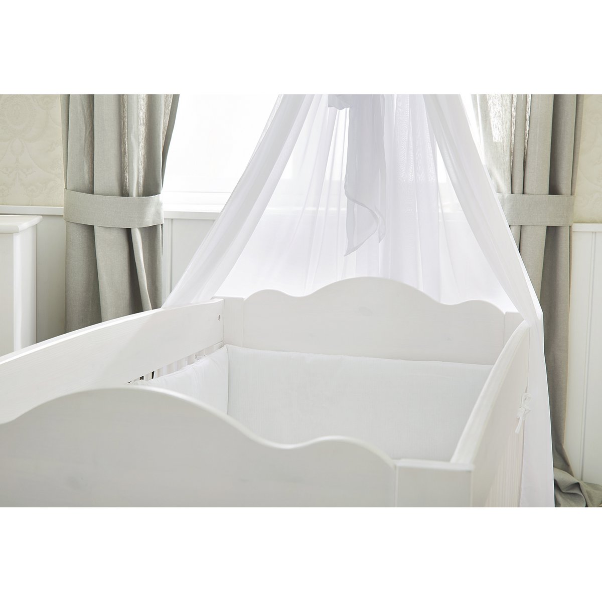Startset 'Pino' breed groot3 delen: ledikant, brede commode, grote kledingkast