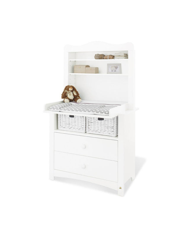 Startset 'Florentina' breed groot, incl. brede kast4 delen: ledikant, brede commode incl. Brede kast, grote kledingkast