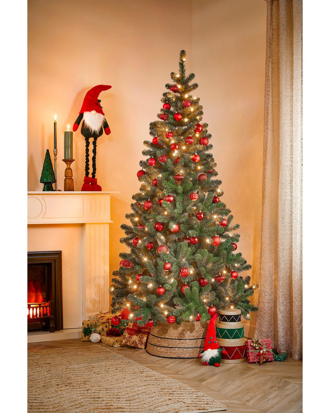 Kerstballen Set - 60 Stuks - Ø7 cm - Onbreekbaar - Rood kerst 2025