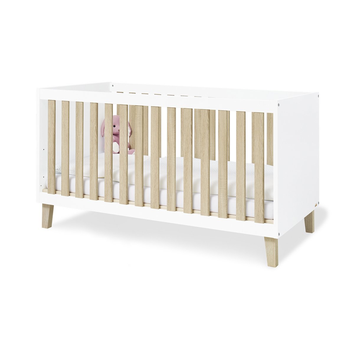 Startset 'Lumi' breed3 delen: ledikant, brede commode, 2-deurs kledingkast