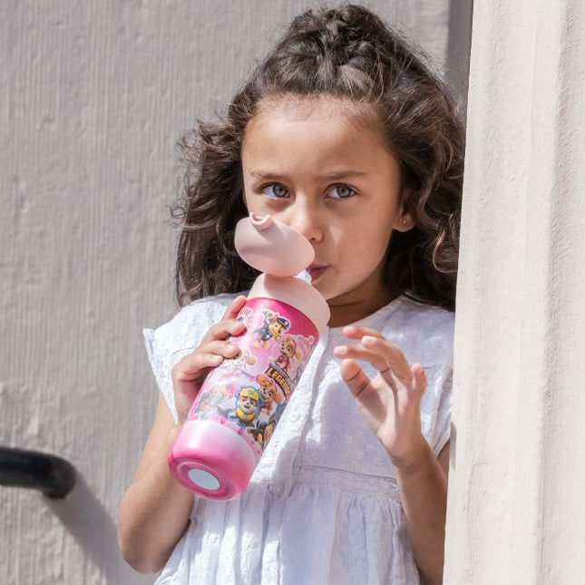 IZY Kids Thermos bidon - Paw Patrol - Refresh Pink - 350ML To-Go Insulated Water Bottles