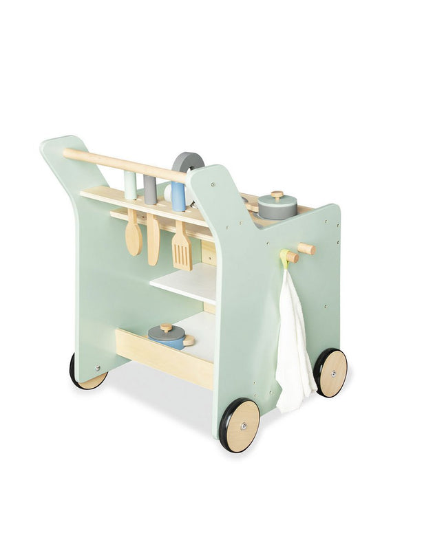 Kinderkeuken 'Kalle', pastelgroen hout keukenspeelgoed