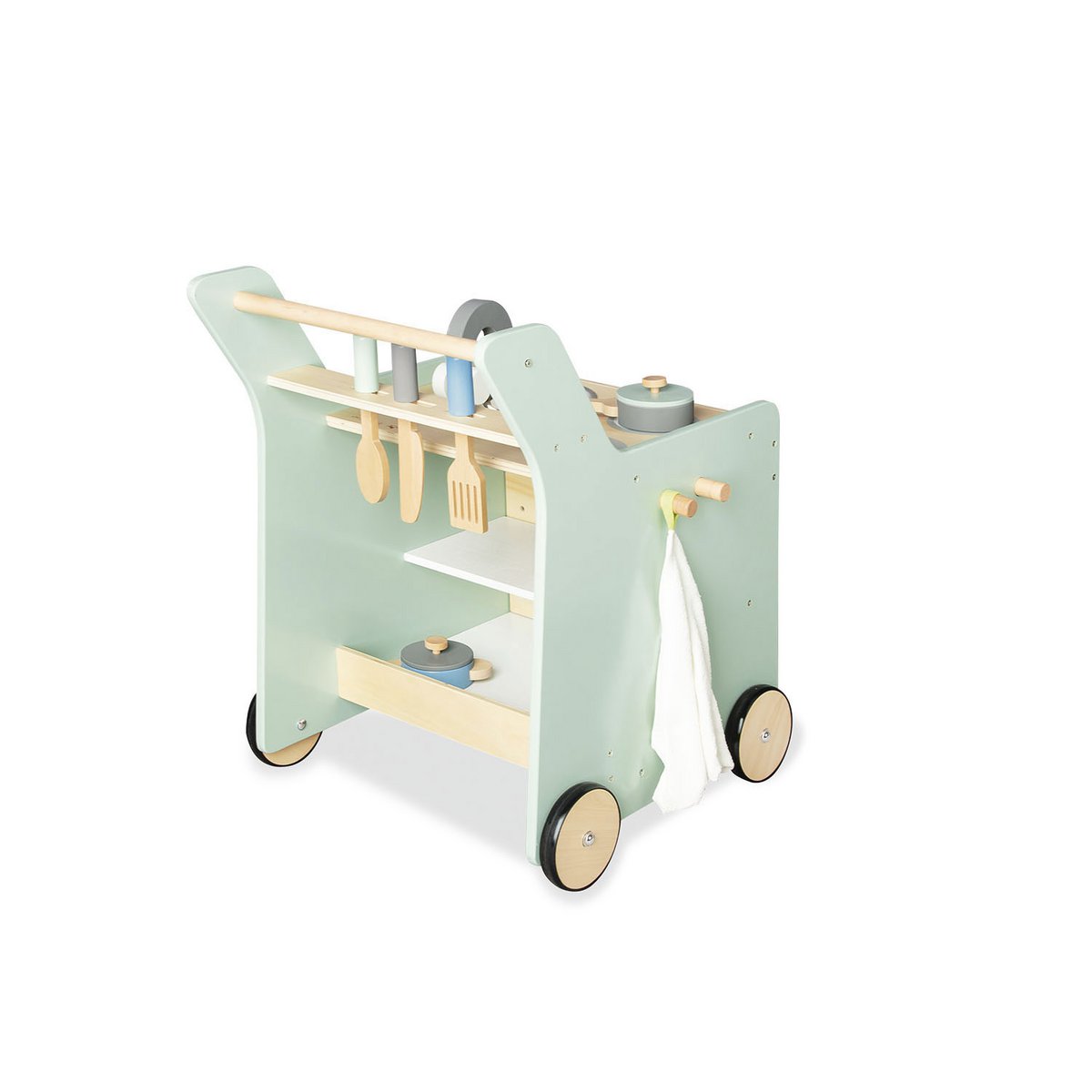 Kinderkeuken 'Kalle', pastelgroen hout