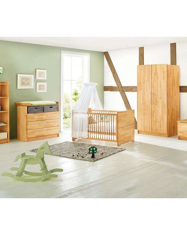 Startset 'Natura' breed3 delen: ledikant, brede commode, 2-deurs kledingkast