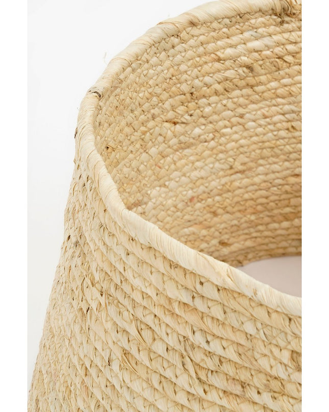 Kerstboomrok met Hart - L50 x B50 x H26 cm - Maïsblad - Crème, Zwart kerst 2025