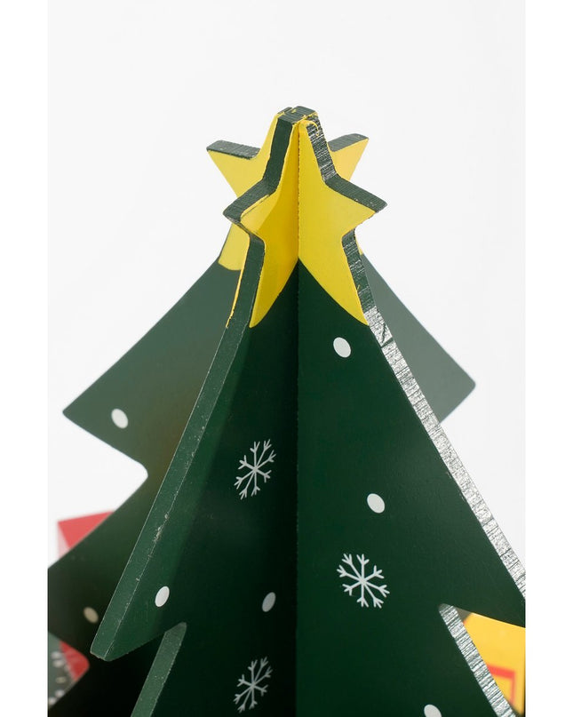 Adventskalender - H30 x Ø28 cm - MDF - 100% FSC - Meerkleurig kerst 2025