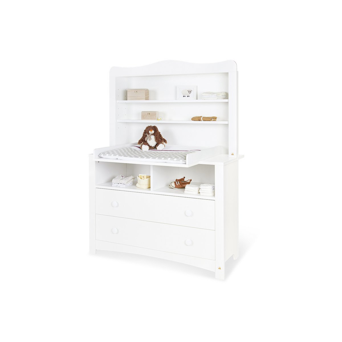 Startset 'Florentina' extra breed groot, incl. extra brede kast4 delen: ledikant, extra brede commode incl. Extra brede kast, grote kledingkast
