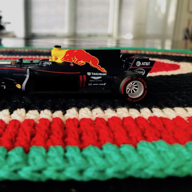 Luna -Leena Placemat Racetrack Kids - Organic Cotton - Hand Crochet in Nepal