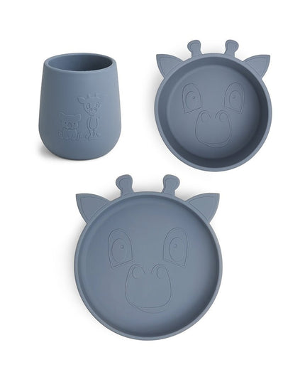 Judi siliconen dinerset 3-pack Giraf