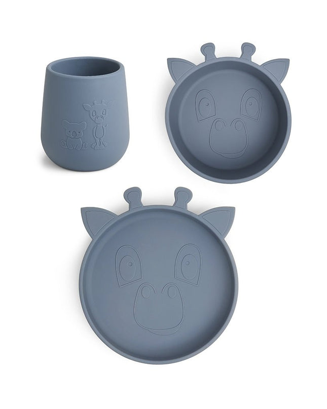 Judi siliconen dinerset 3-pack Giraf