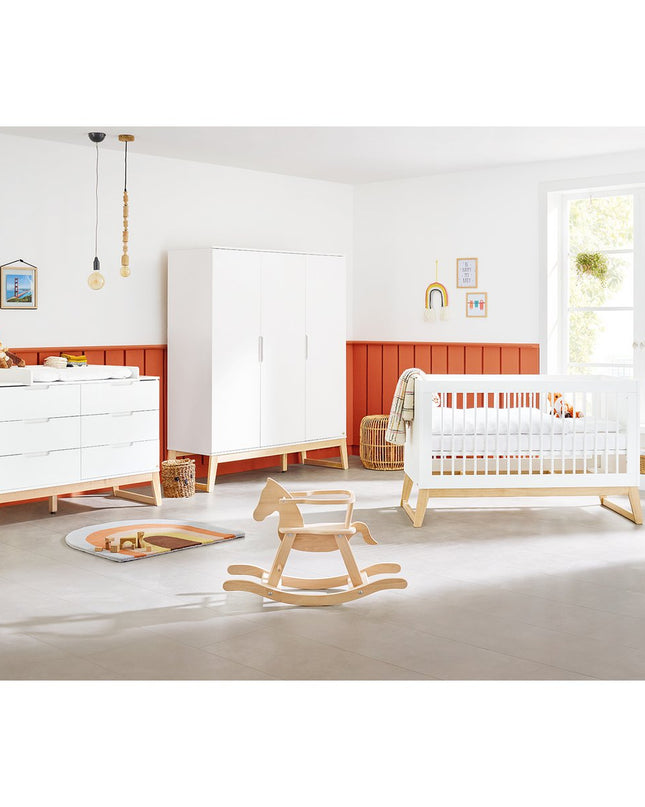 Startset 'Bridge' extra breed groot3 delen: ledikant, extra brede commode, grote kledingkast