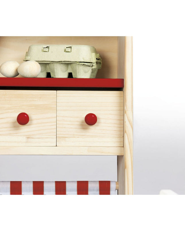 Marktkraam 'Lucy', rood winkel