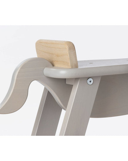 Hobbelpaard 'Pinolino' met ring, grijs/naturel
