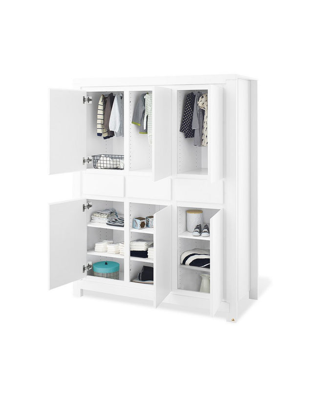 Startset 'Milk' extra breed groot3 delen: ledikant, extra brede commode, grote kledingkast