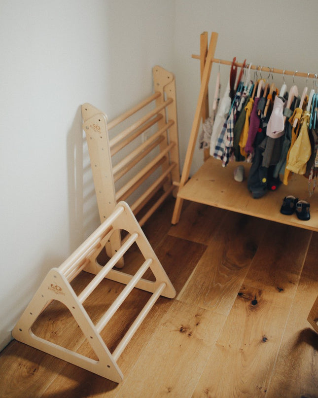 Kinderfeets Houten Pikler Driehoek / Triangle Klimrek / Klimdriehoek - Small