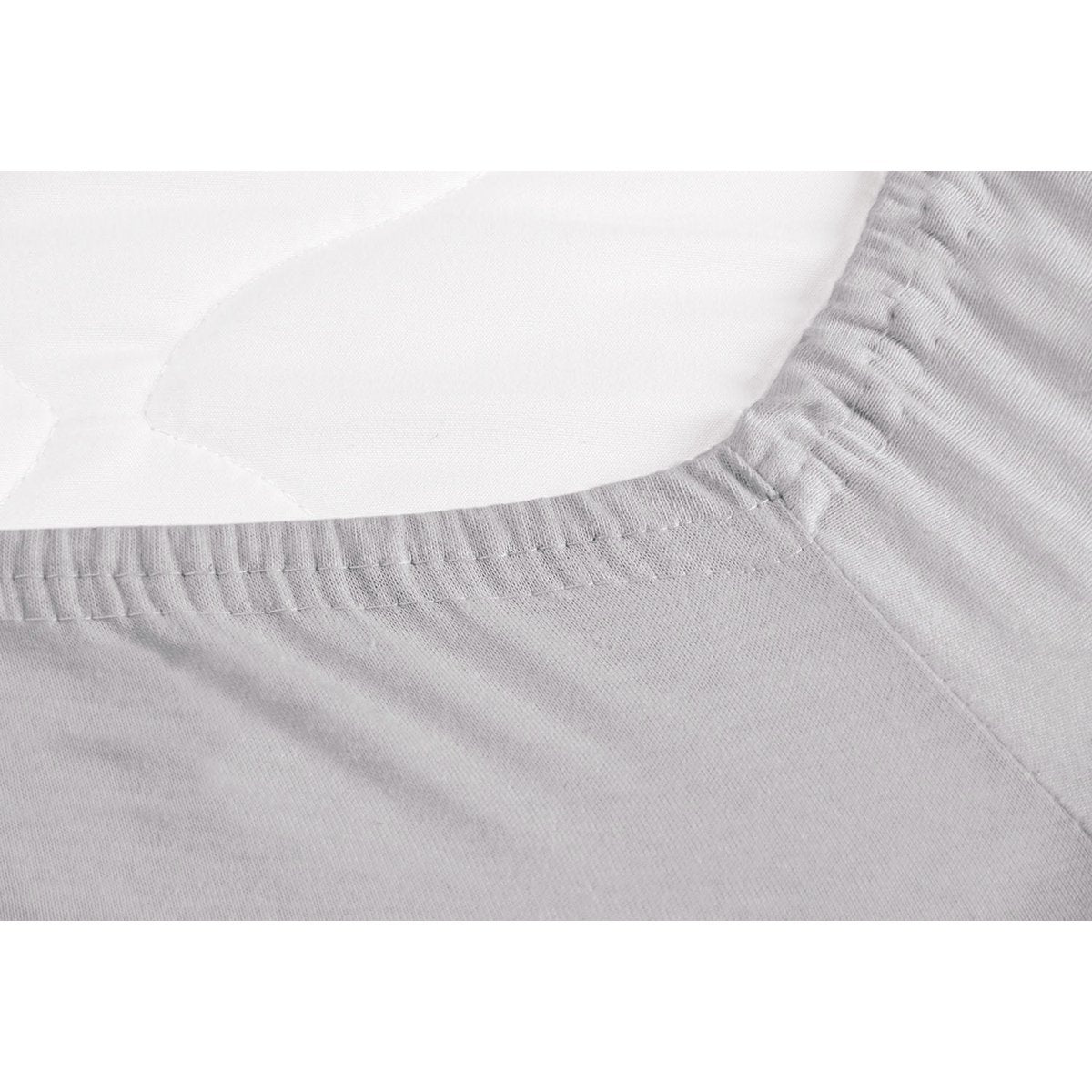 Hoeslaken voor ledikantbed in twinpack, jersey, grijs