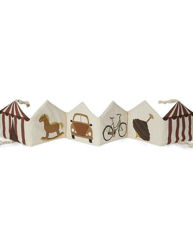 Kit stofboek-Creme - Circus activiteitenspeelgoed