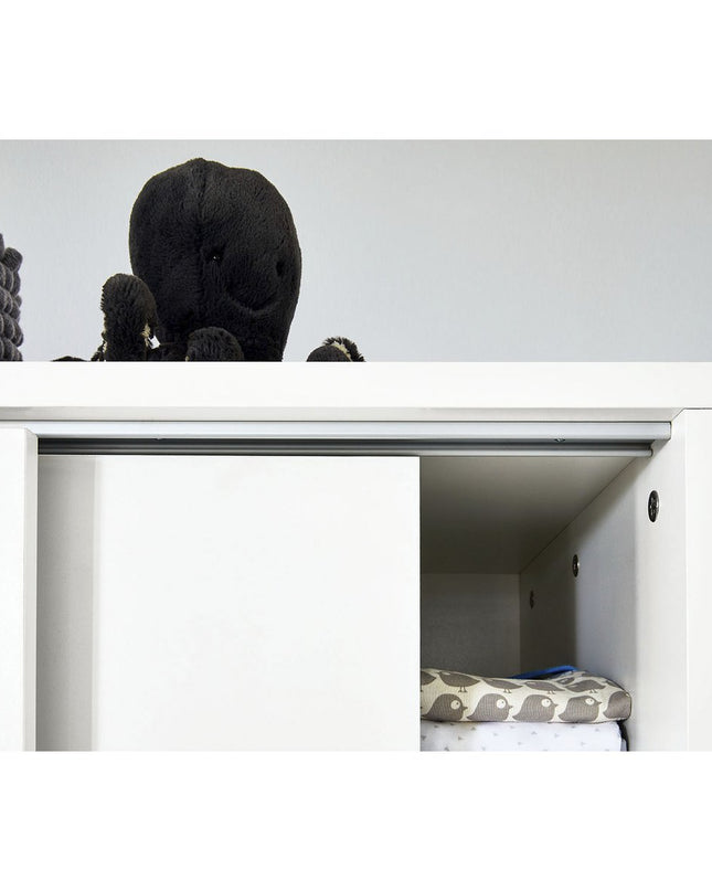 Startset 'Steel' extra breed groot3 delen: ledikant, extra brede commode, grote kledingkast