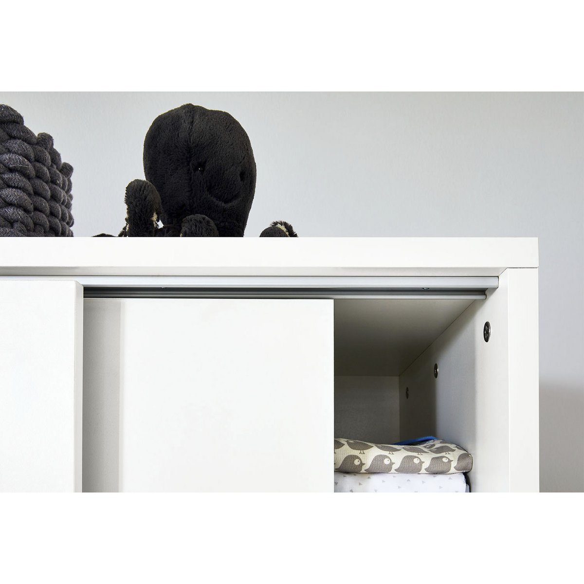 Startset 'Steel' extra breed groot3 delen: ledikant, extra brede commode, grote kledingkast