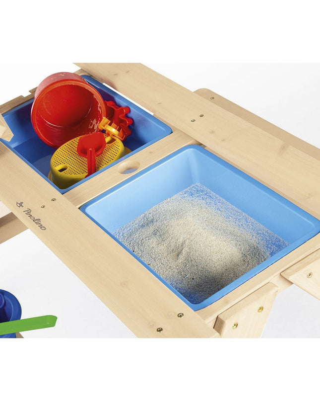 Kinderpicknickbank 'Matsch-Nicki für 4', naturel