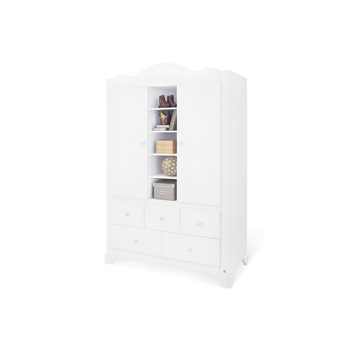 Startset 'Pino' breed groot3 delen: ledikant, brede commode, grote kledingkast
