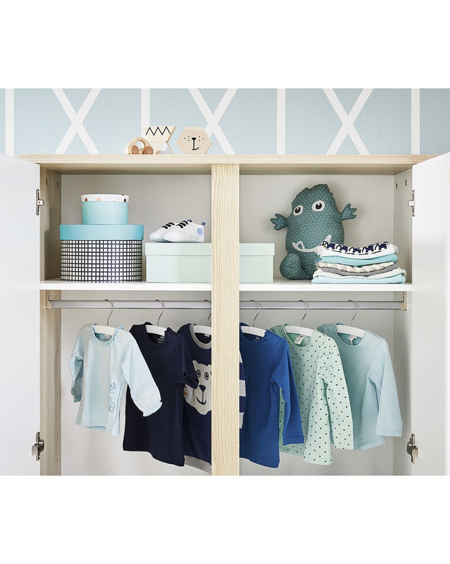 Startset 'Flow' breed groot3 delen: ledikant, brede commode, grote kledingkast